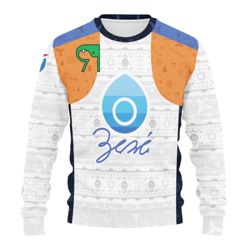 POKEMON Custom Number Water Sweater