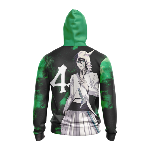 BLEACH Ulquiorra Cifer Black Green Pullover Hoodie