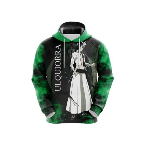 BLEACH Ulquiorra Cifer Black Green Pullover Hoodie