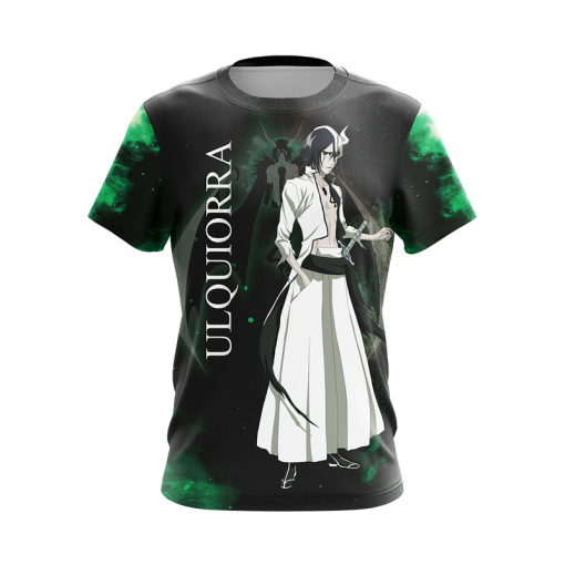 BLEACH Ulquiorra Cifer Black Green T-Shirt